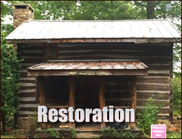 Historic Log Cabin Restoration  Pike Road, Alabama